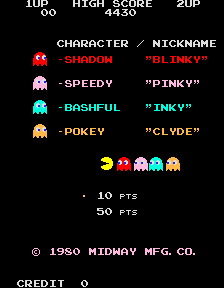 Pac-Man title screen